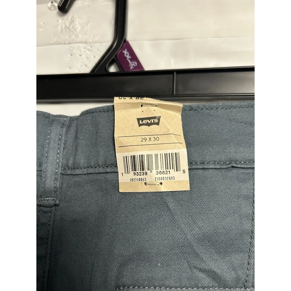 New Levi's XX Chino Standard Taper‎ Pants Men's 29x30 Blue Stretch Casual Twill